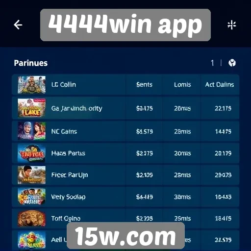 Avaliação de jogos disponíveis no 4444win app